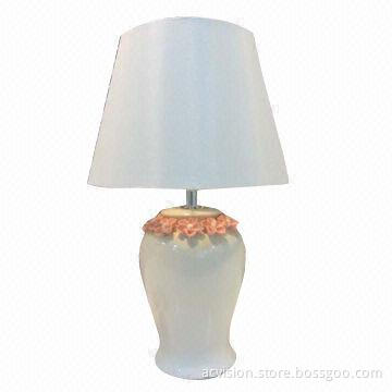 Home Decor White Ceramic Stand Table Lamp